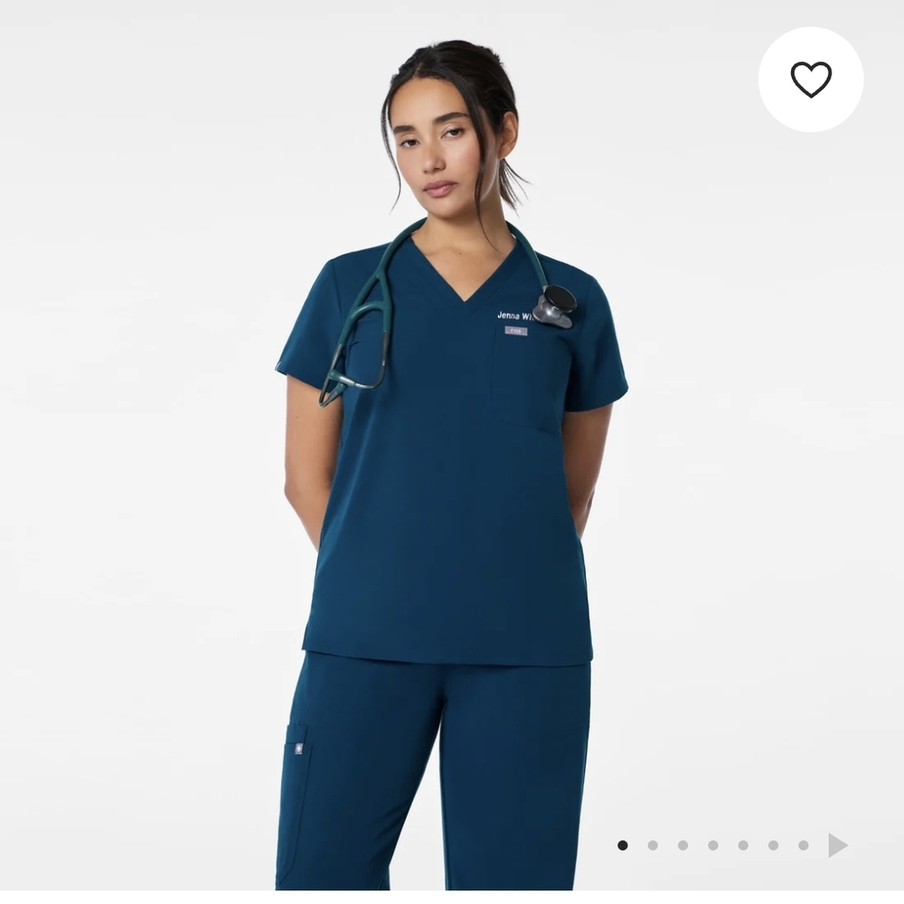 Figs Deep Reef Catarina Scrub Top